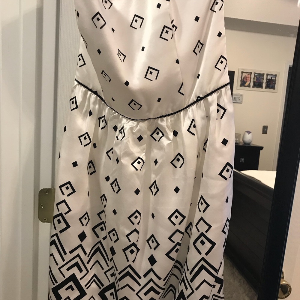 White House black market strapless dress!